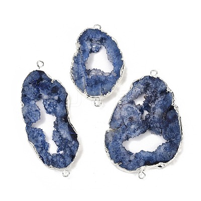 Dyed Natural Druzy Agate links G-R012-05S-01-1