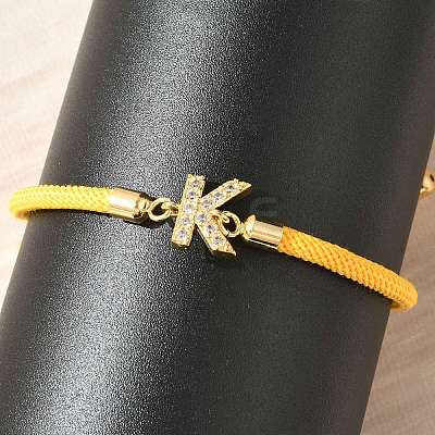 Adjustable Nylon Cord Bracelets X-BJEW-C096-01G-11-1