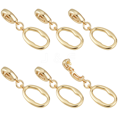 6Pcs Zinc Alloy Twister Clasps FIND-FH0016-55G-1