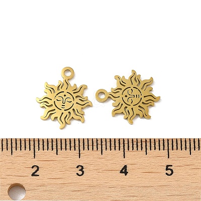 Ion Plating(IP) 304 Stainless Steel Charms STAS-J042-04G-1
