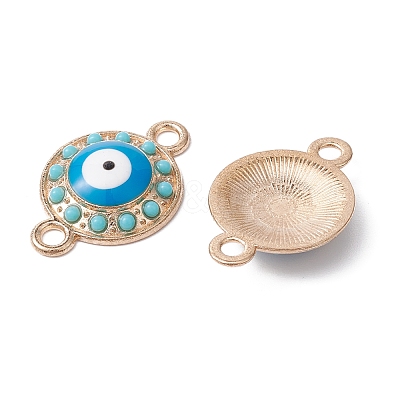 Alloy Connector Charms with Enamel and Synthetic Turquoise FIND-YW0003-53-1