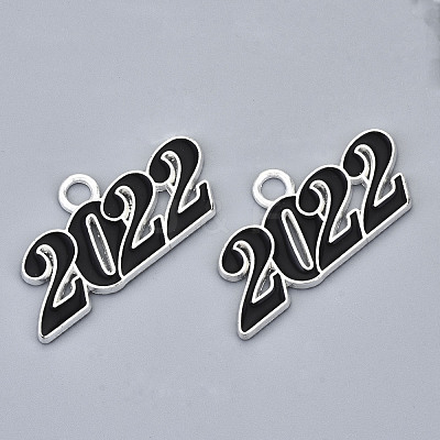 Alloy Enamel Pendants PALLOY-N160-001-01S-RS-1