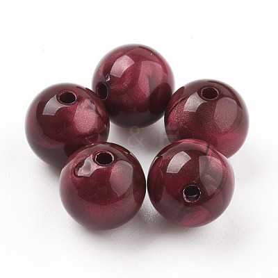 Acrylic Beads MACR-E025-21G-14mm-1