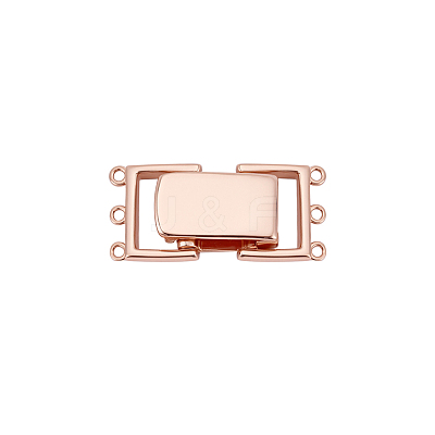 1Pc 925 Sterling Silver Fold Over Clasps STER-PH0004-13-1