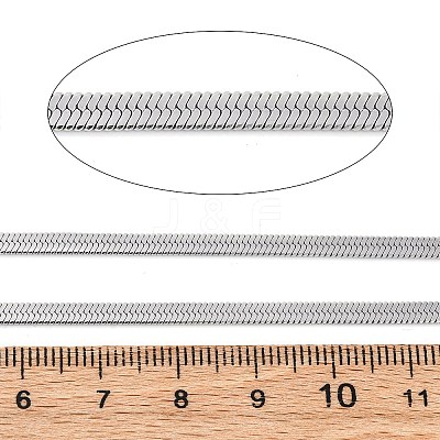 304 Stainless Steel Snake Chains CHS-M009-05P-02-1