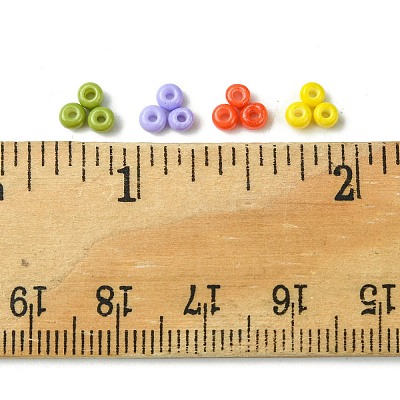 800Pcs 4 Styles Mixed Styles Glass Round Seed Beads SEED-FS0001-18A-1