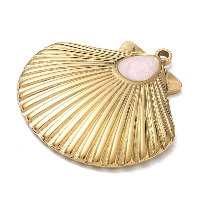 304 Stainless Steel with Enamel Pendants SA-CBAF3AB-04G-02-1