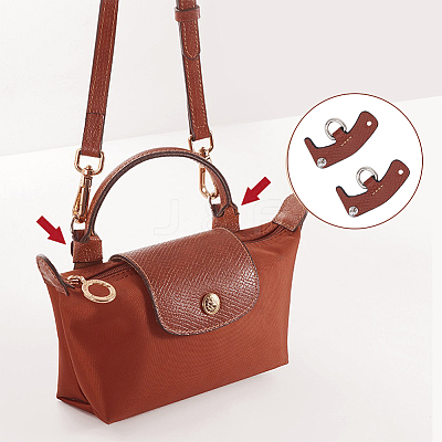 Leather Bag Handles & Undamaged Bag Triangle Buckle Connector FIND-WH0191-13A-1