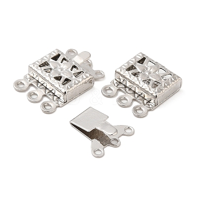 Brass Box Clasps KK-XCP0001-70P-1