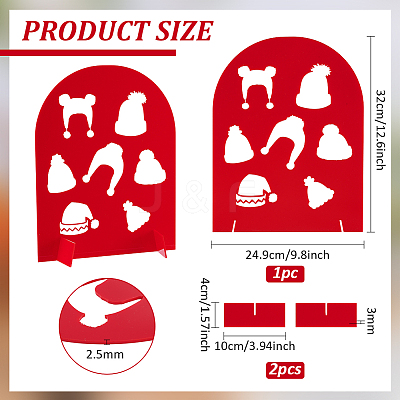 Arch Shaped Acrylic Hat Racks ODIS-WH0038-167A-1