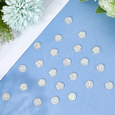 5Sets 200Pcs Transparent Resin Cabochons CRES-SP0001-04A-1