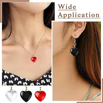 18Pcs 3 Colors Spray Painted Glass Pendants GLAA-YW0004-33-1