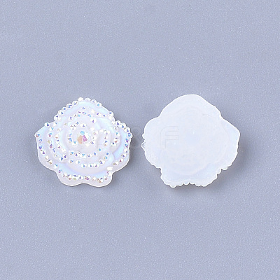 Resin Rhinestone Cabochons CRES-T012-02-1