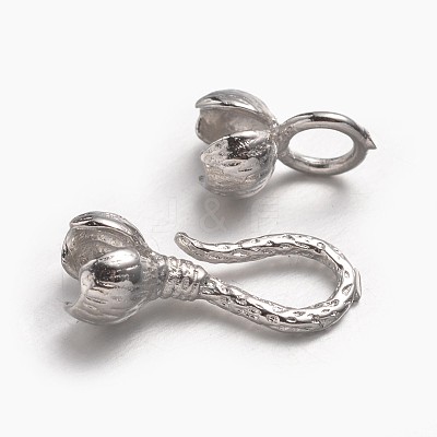 Brass Hook and S-Hook Clasps X-KK-M141-04P-RS-1