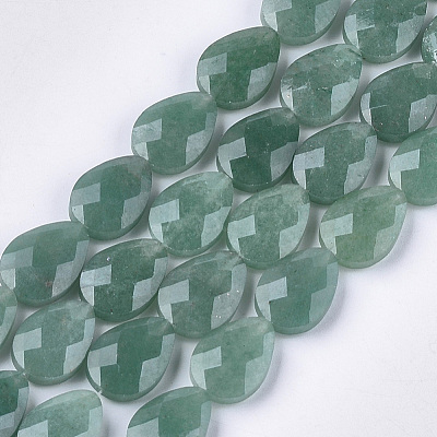 Natural Green Aventurine Beads Strands X-G-S354-09-1