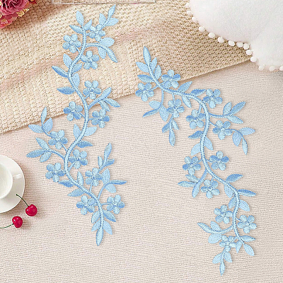 4Pcs Polyester Computerized Embroidery Cloth Iron on/Sew on Patches PATC-CY0001-80A-1