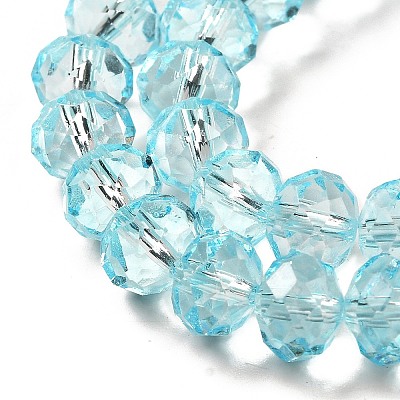 Transparent Baking Paint Glass Beads X1-DGLA-A034-T8mm-D12-1
