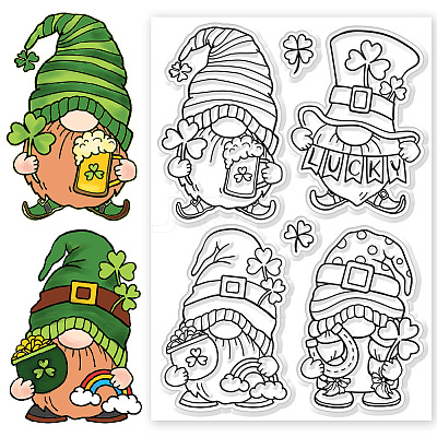 PVC Plastic Clear Stamps DIY-WH0618-0024-1