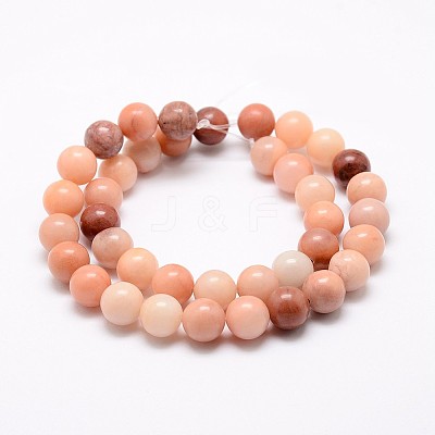 Natural Pink Aventurine Beads Strands G-P257-05-8mm-1