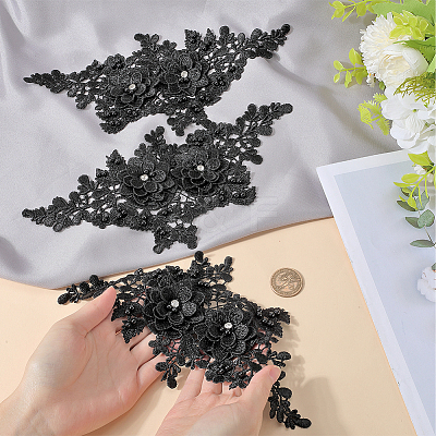 Polyester Embroidery Sequin Costume Accessories DIY-WH20025-016D-1