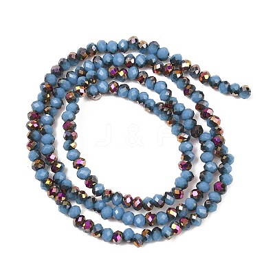 Electroplate Glass Beads Stradns EGLA-H114-02A-07-1
