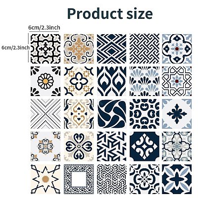 Self-adhesive Paper Wall Stickers DIY-H173-22B-1