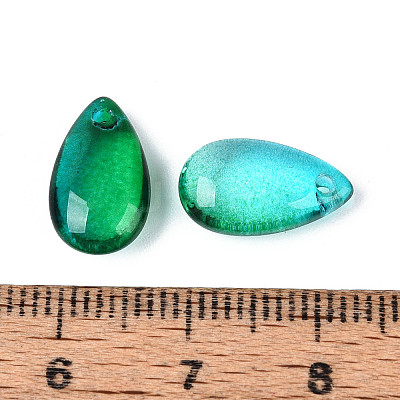 5Pcs Transparent Glass Beads X-GLAA-PW0001-25P-1
