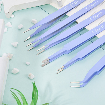 201 Stainless Steel Beading Tweezers Sets TOOL-TA0001-15A-1