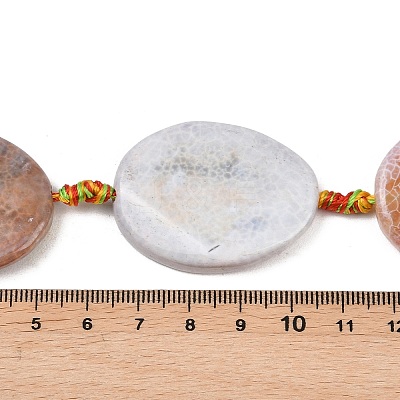 Natural Fire Crackle Agate Beads Strands G-P605-L03-01D-1