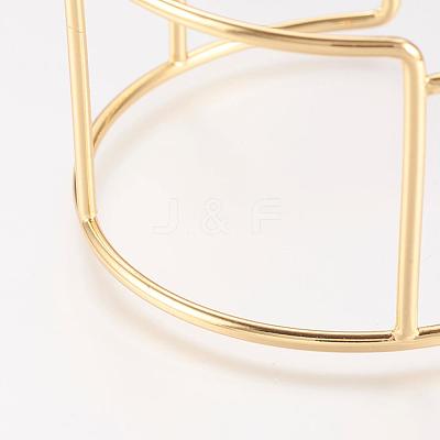 Brass Cuff Bangle BJEW-P168-C06-1