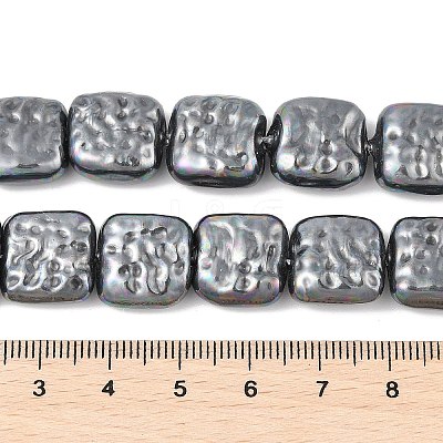 Electroplated Porcelain Beads Strands BSHE-Z007-01B-1