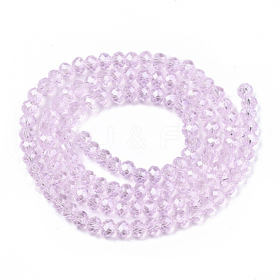 Electroplate Glass Beads Strands EGLA-A034-T2mm-A22-1