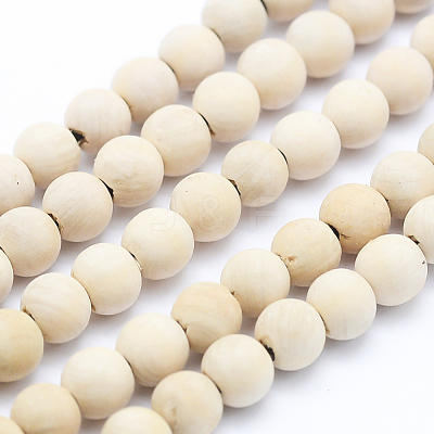Natural Wood  Beads Strands WOOD-P011-07-8mm-1