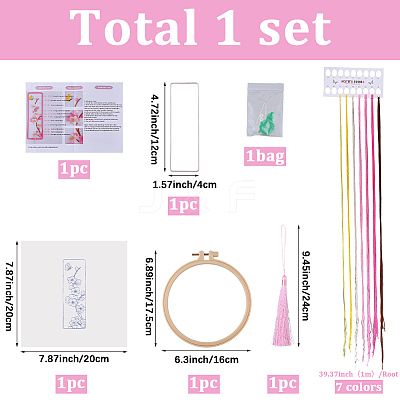 DIY Bookmarks Embroidery Starter Kit DIY-WH20816-004D-1