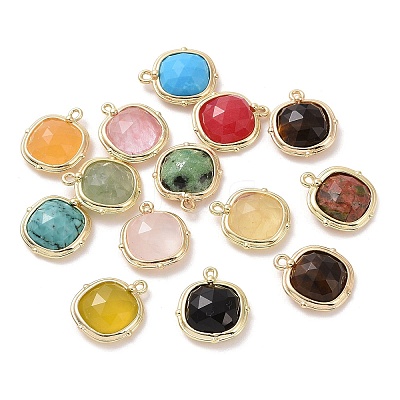 Natural & Synthetic Mixed Gemstone Pendants G-G012-09D-1