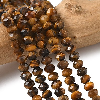 Natural Tiger Eye Bead Strands G-D344-A20-03-1