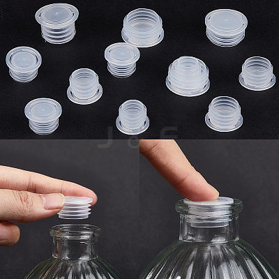 50Pcs 5 Styles Plastic Bottle Stoppers KY-GF0001-42A-1