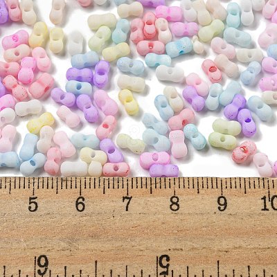 Macaron Color Opaque Frosted Glass Seed Beads SEED-K009-12B-01-1