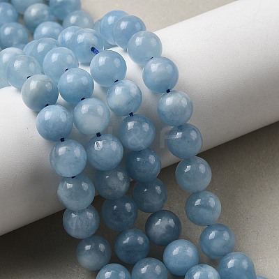 Natural Aquamarine Beads Strands G-D327-C03-8MMA-1