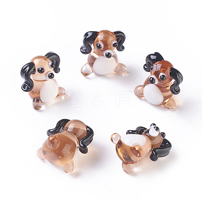 Handmade Lampwork Puppy Home Display Decorations LAMP-L075-016-1