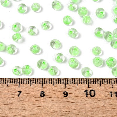 6/0 Inside Colours Transparent Glass Seed Beads X1-SEED-T007-07D-1