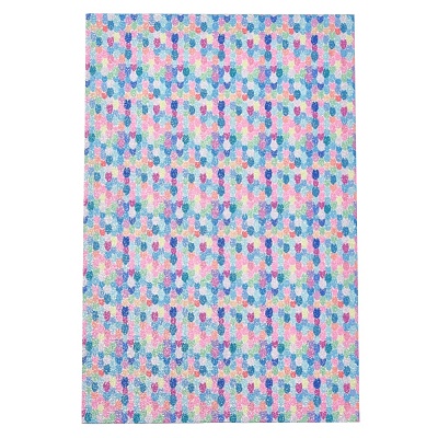 Mermaid Fish Scale Pattern PU Leather Fabric AJEW-WH0149C-04-1