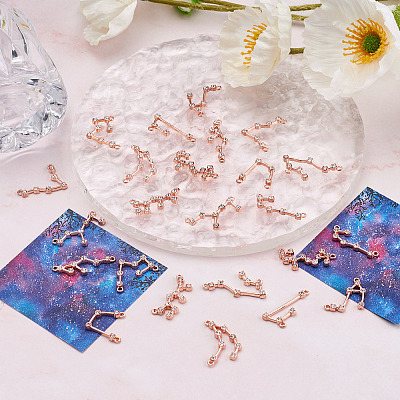 2 Sets Zinc Alloy with Glass Rhinestone Jewelry Pendant Accessories FIND-FW0001-07-1