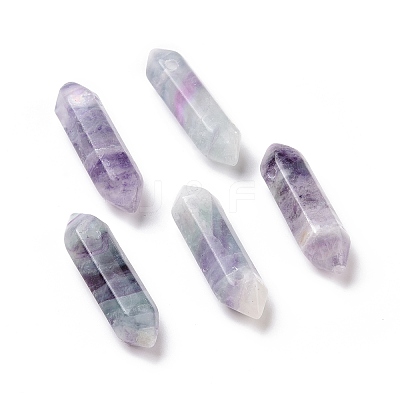 Natural Fluorite Double Terminal Pointed Pendants G-C007-02B-06-1