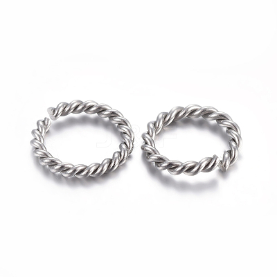 Tarnish Resistant 304 Stainless Steel Open Jump Rings STAS-F191-11P-B-1