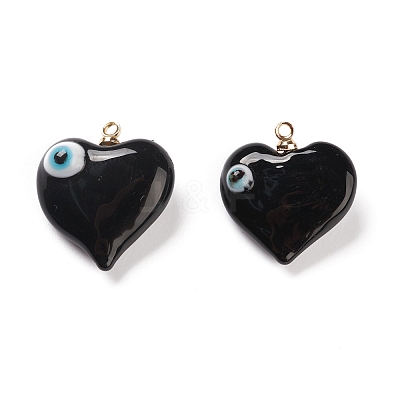 Handmade Evil Eye Lampwork Pendants LAMP-M015-03A-1