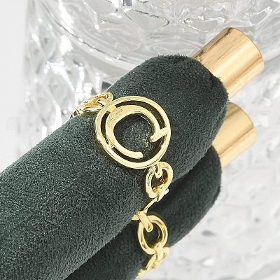 Brass Open Cuff Rings for Women RJEW-K289-01G-C-1