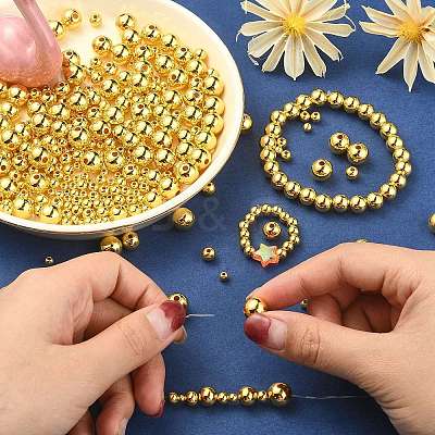 2700Pcs 6 Styles CCB Plastic Beads KY-CJ0001-57-1