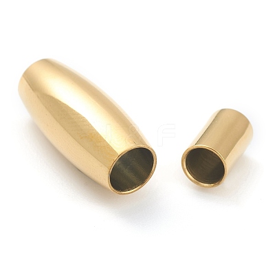 Ion Plating(IP) 304 Stainless Steel Magnetic Clasps STAS-O148-08C-G-1