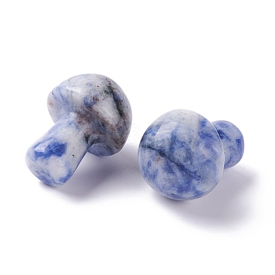 Natural Blue Spot Jasper Mushroom Gua Sha Stone G-D456-26A-1